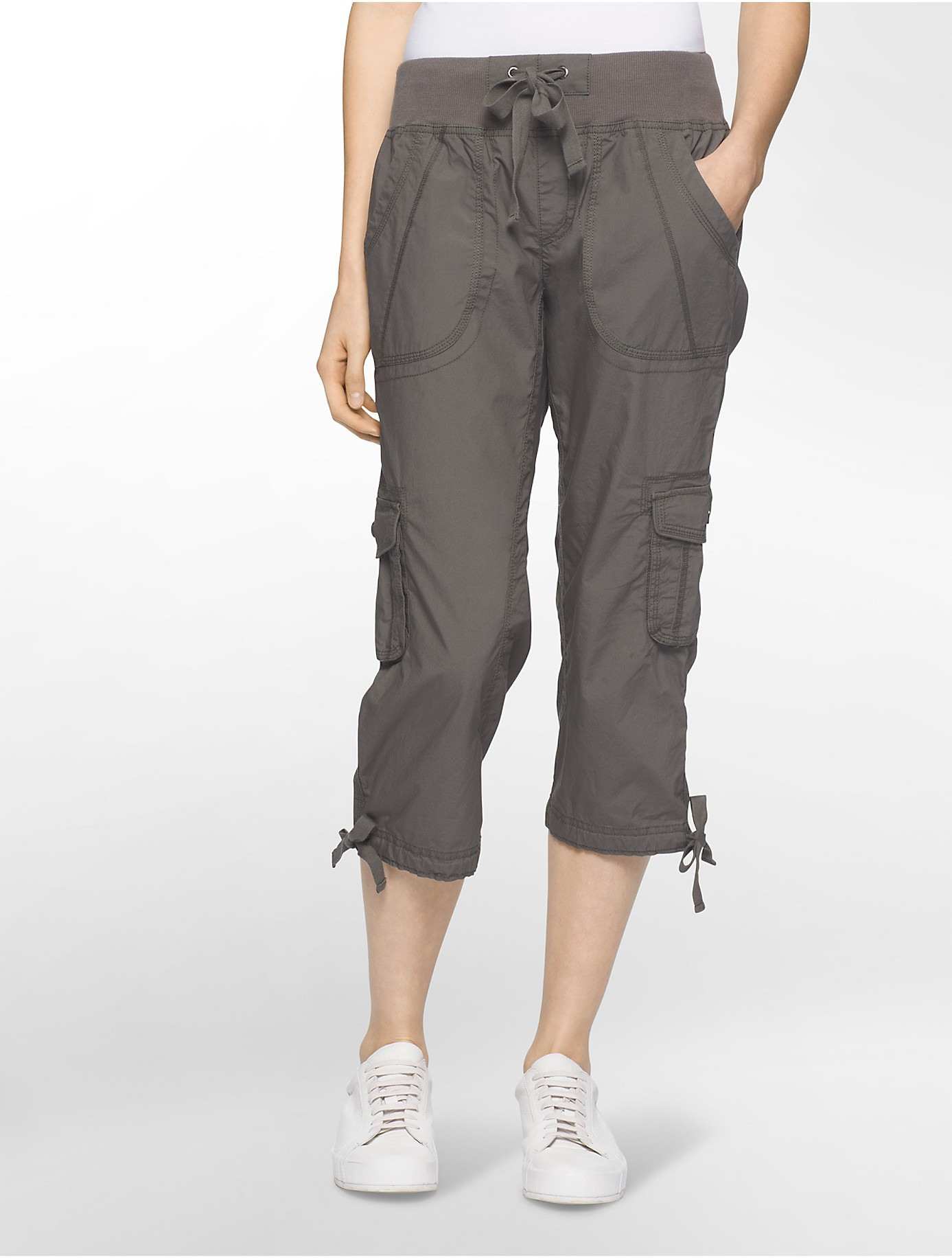 Calvin Klein White Label Performance Capris in Black | Lyst