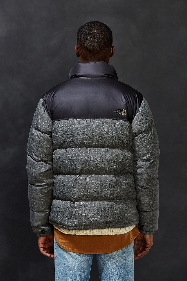 grey north face puffer