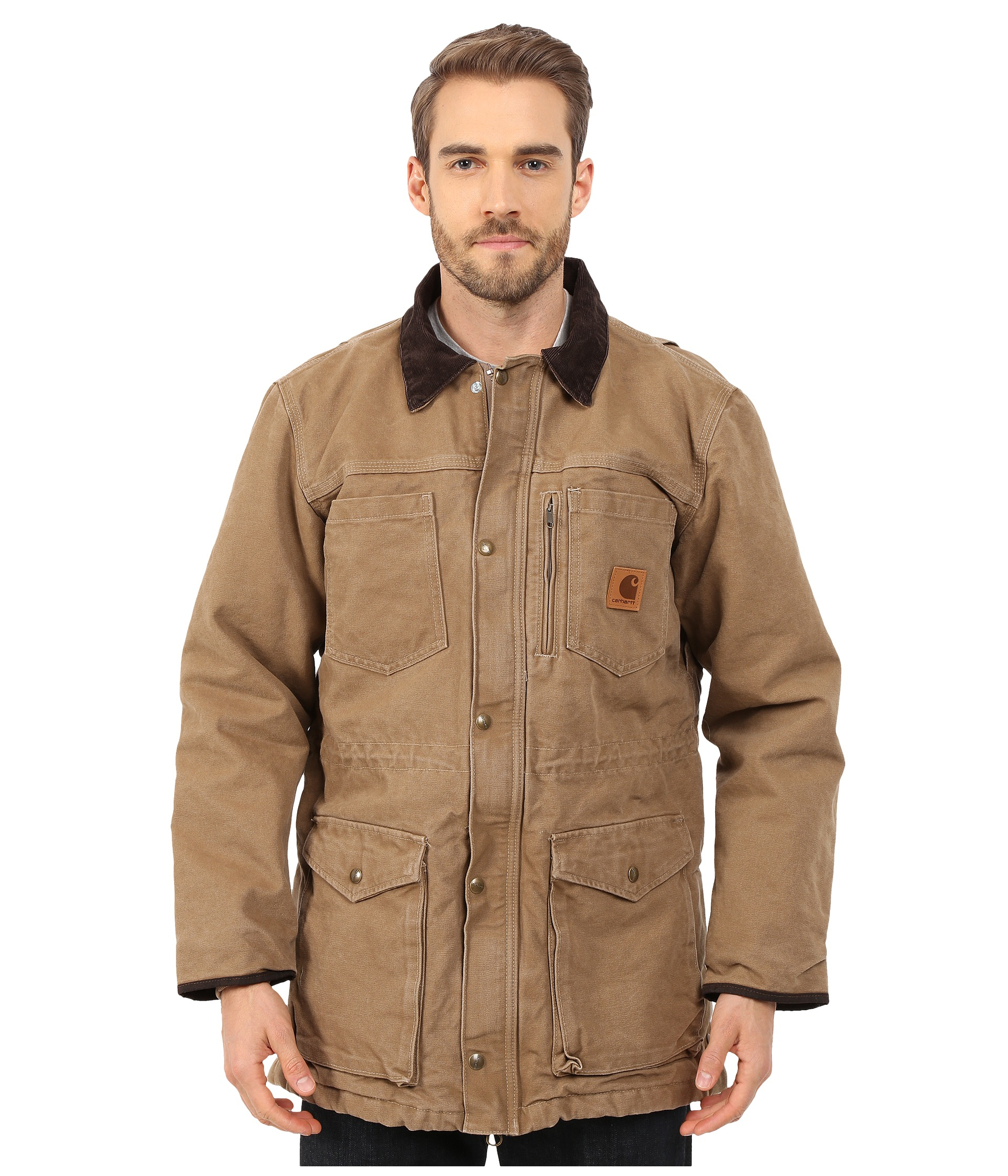Carhartt Cotton Big & Tall Canyon Coat in Brown for Men - Lyst