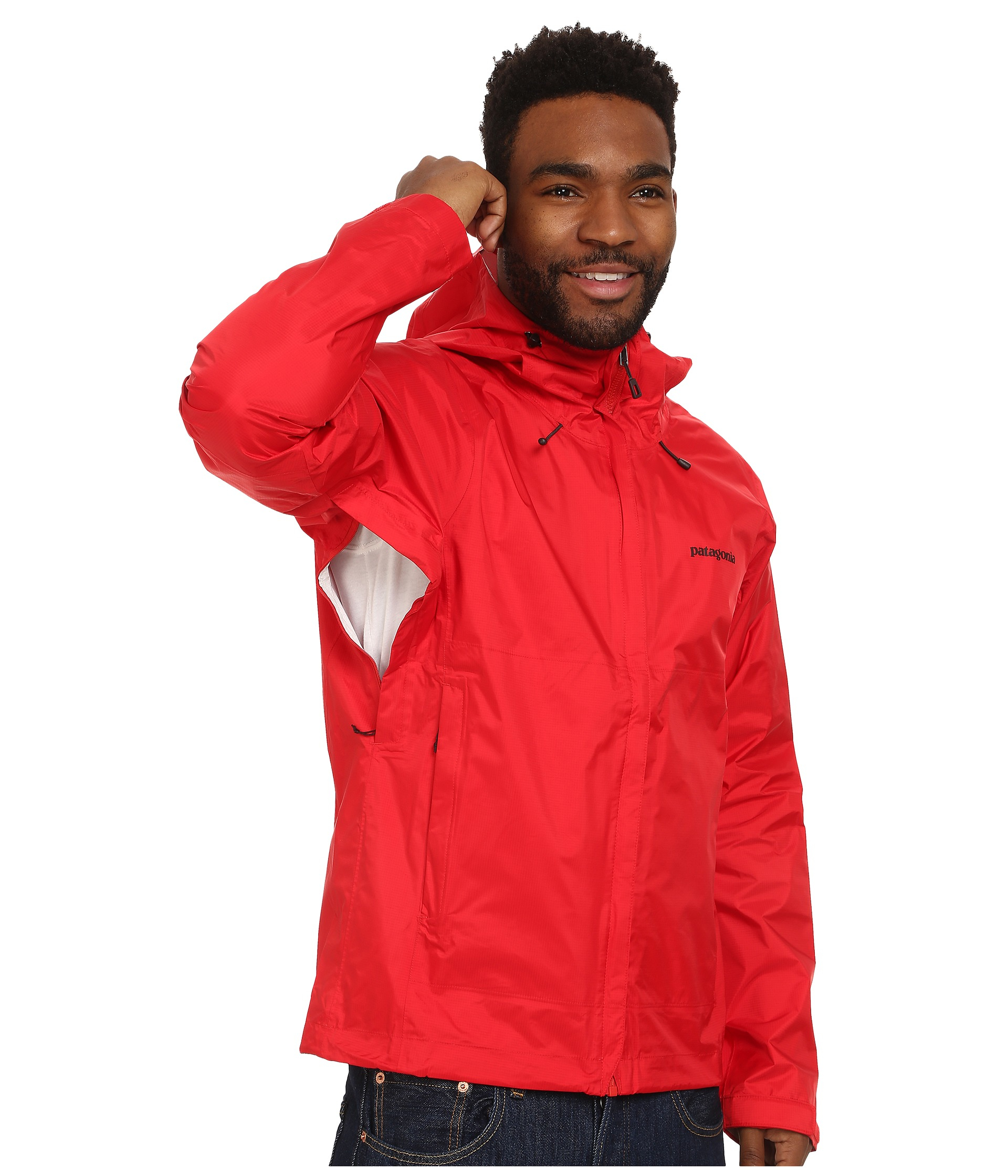 patagonia torrentshell red