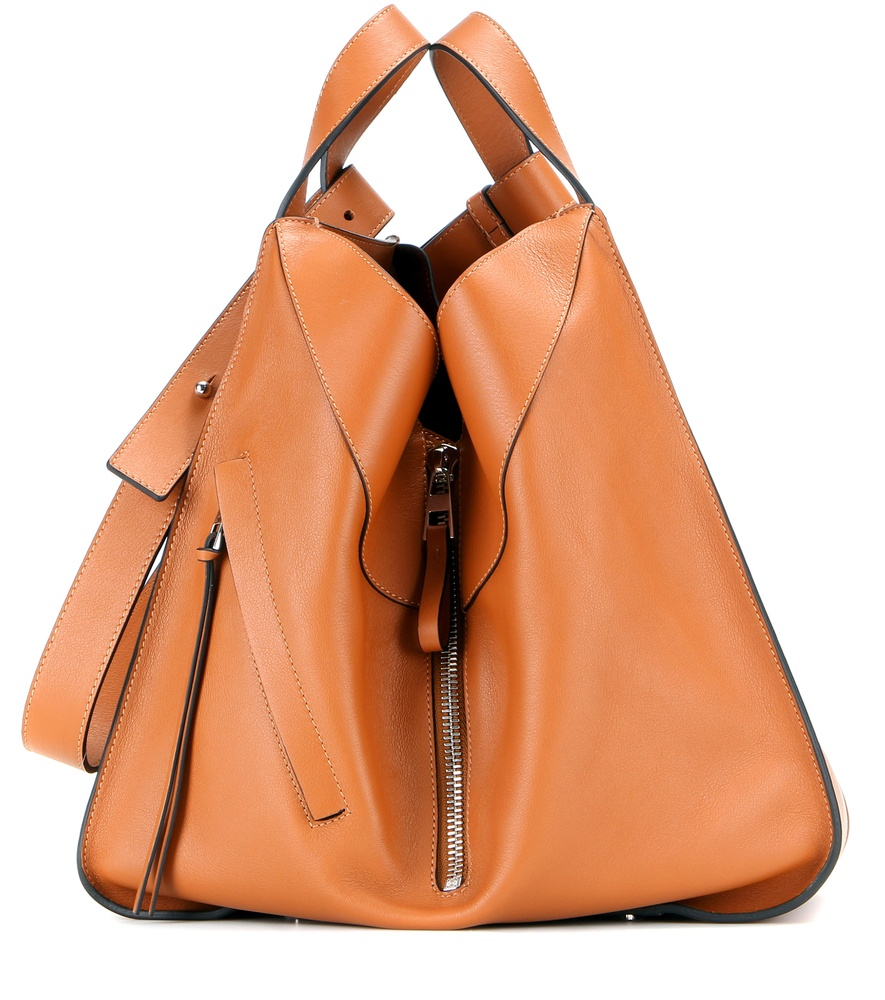 Loewe Hammock Leather Tote in Brown - Lyst