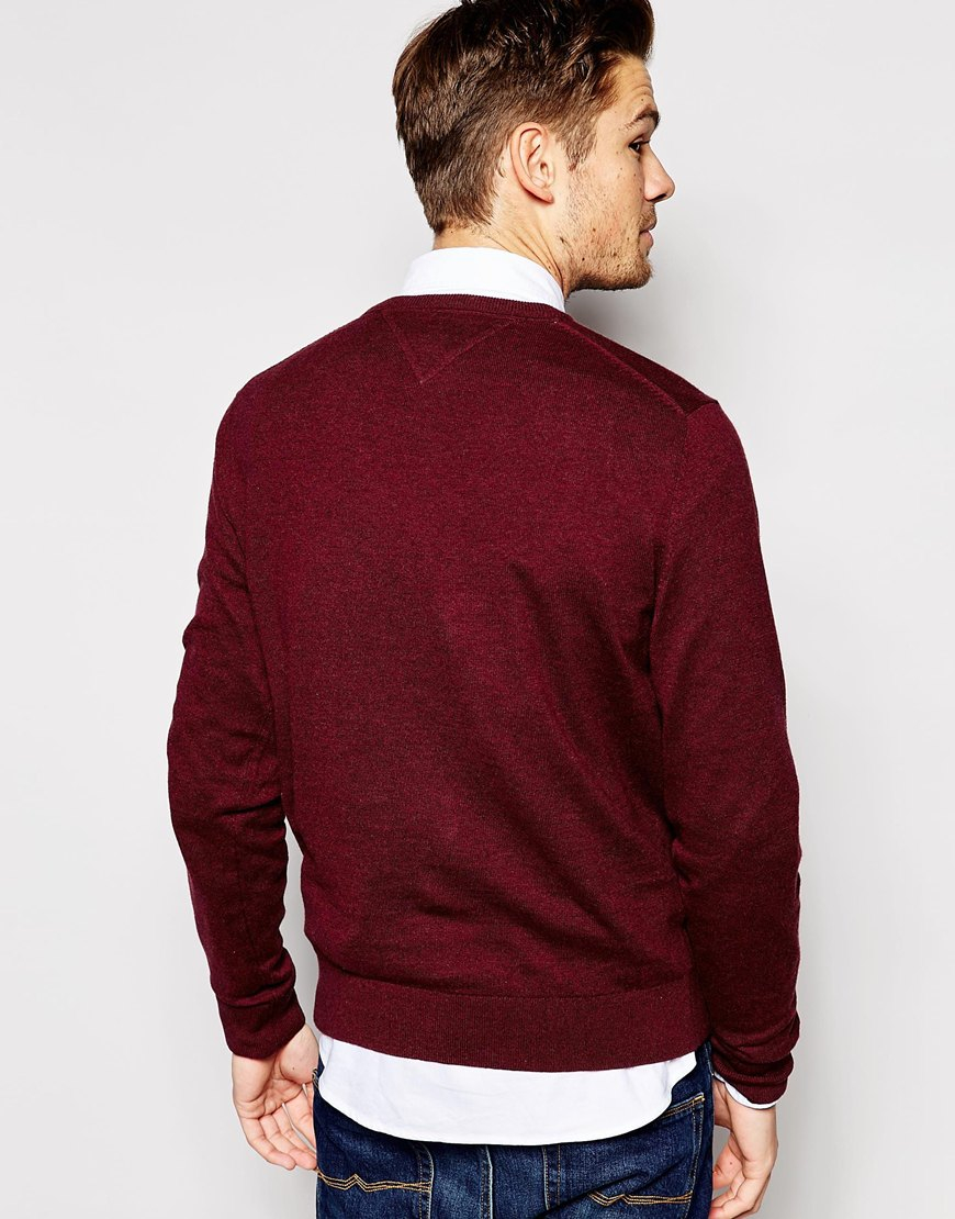 tommy hilfiger purple jumper