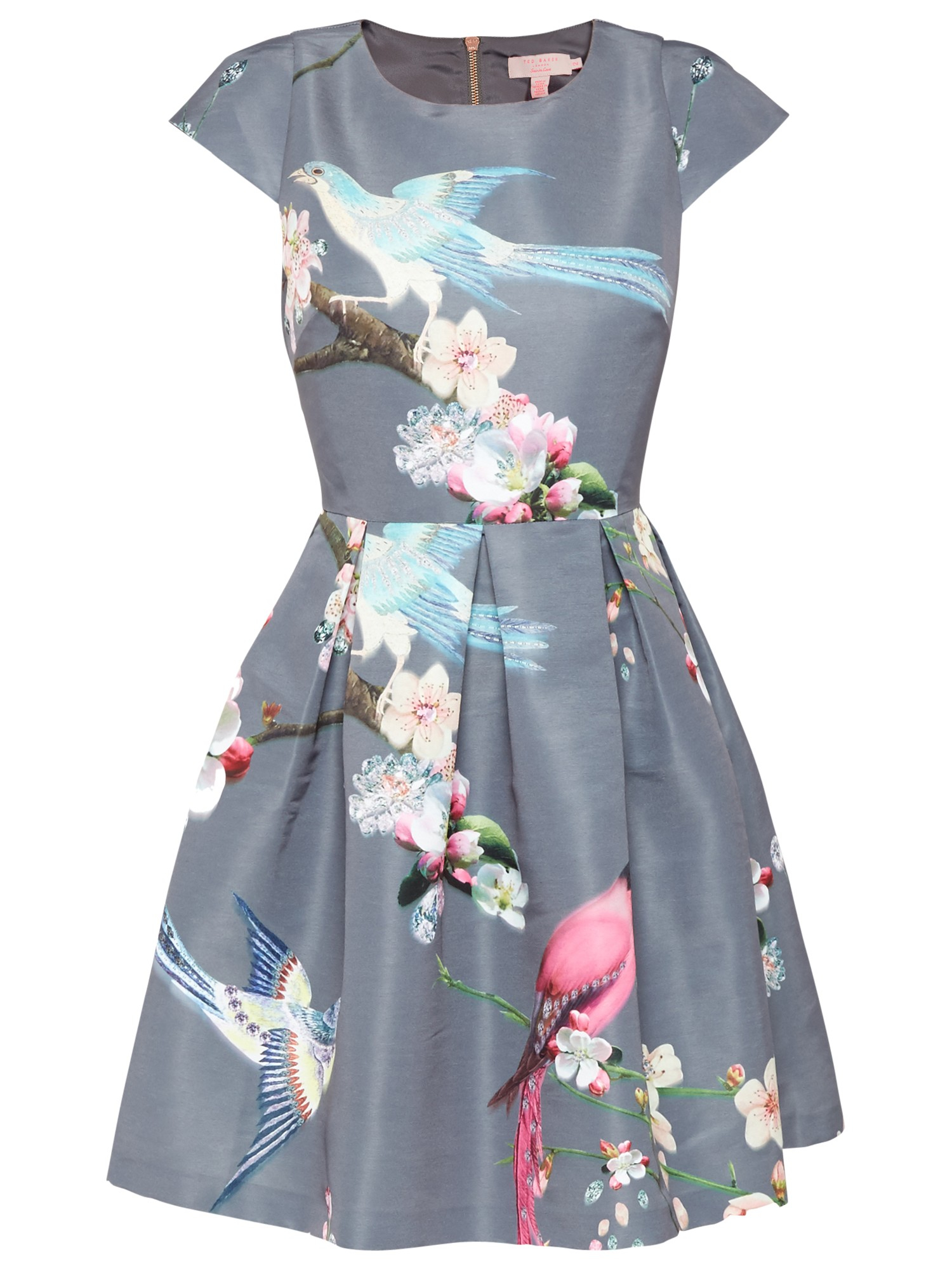 Ted Baker Black Zaldana Flight Of The Orient Short Casual Dress Size 6 (S) - Tradesy