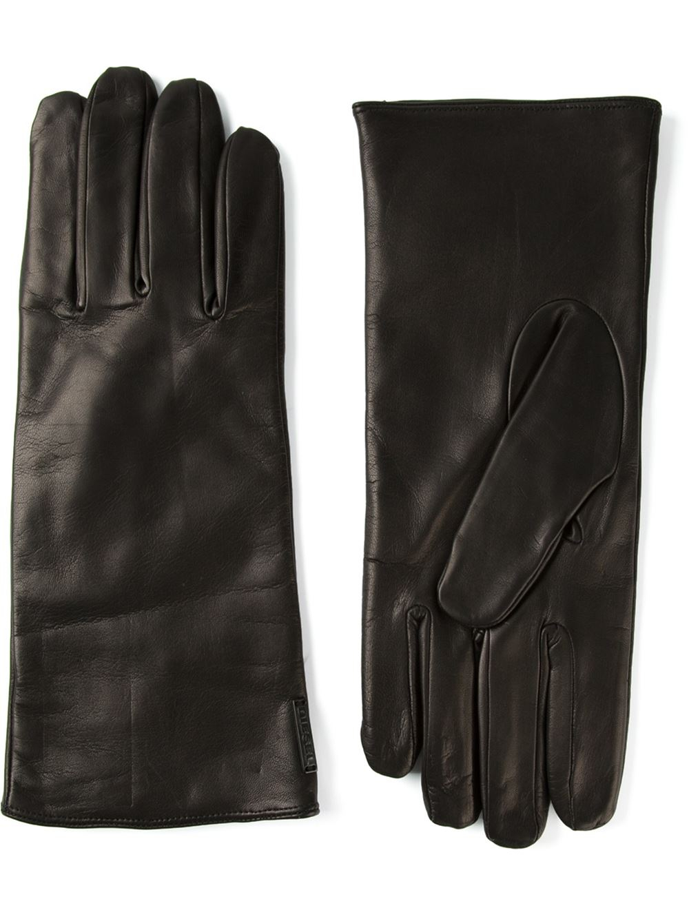Dents Mens Mahogany York Lambskin Gloves Brown