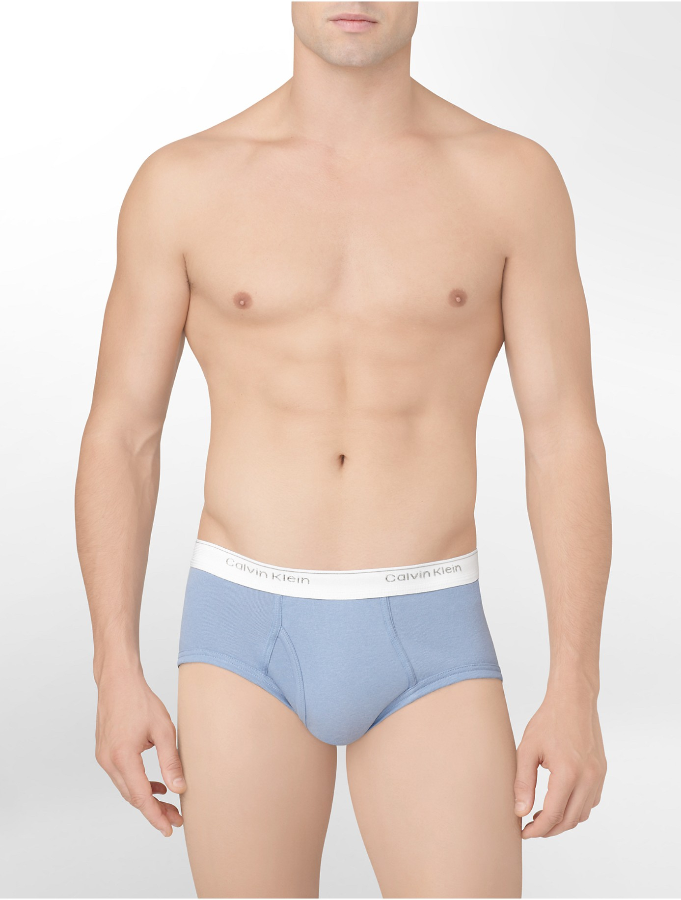 Calvin Klein Underwear Classics 3 Pack Brief in Blue for Men