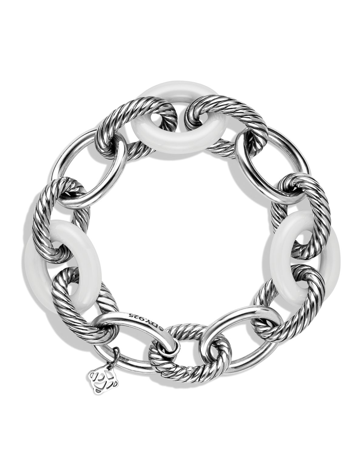 Lyst David Yurman Oval Extra Large Link Bracelet In White Gallery
