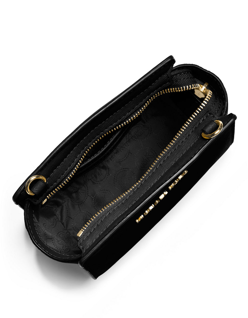 michael kors selma grommet leather mini messenger bag black new bags