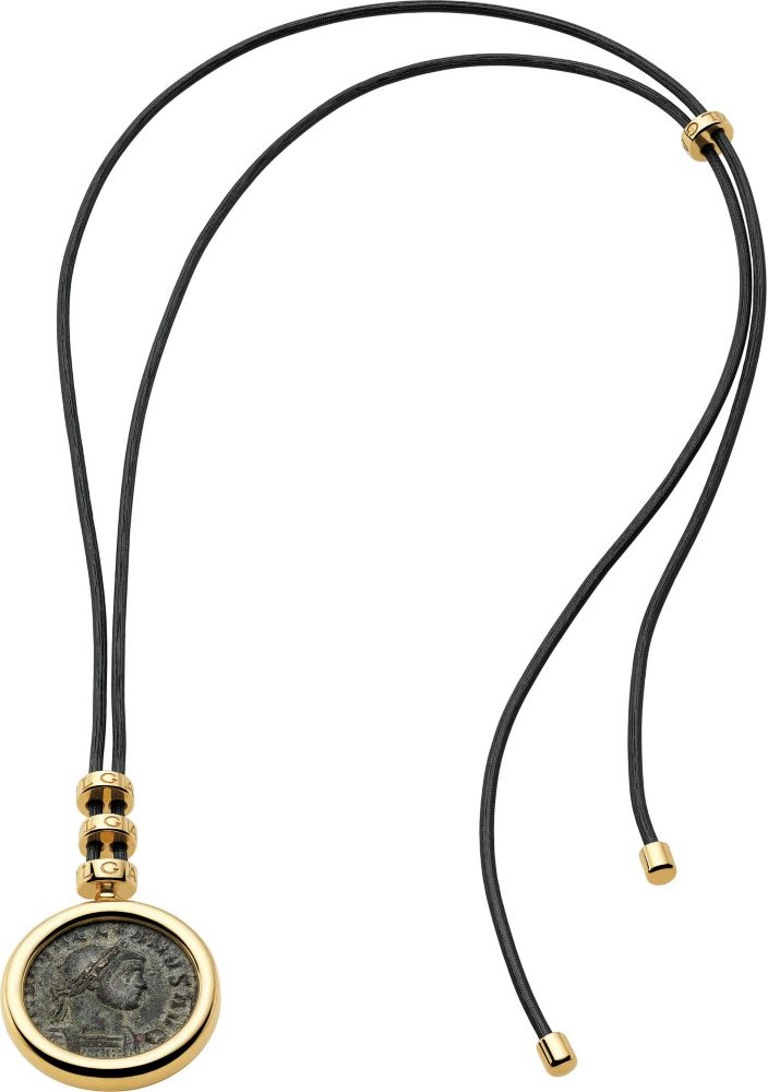 BULGARI MONETE TUBOGAS COIN NECKLACE AND UNSIGNED COIN EARRINGS by Bulgari  (Co.) on artnet