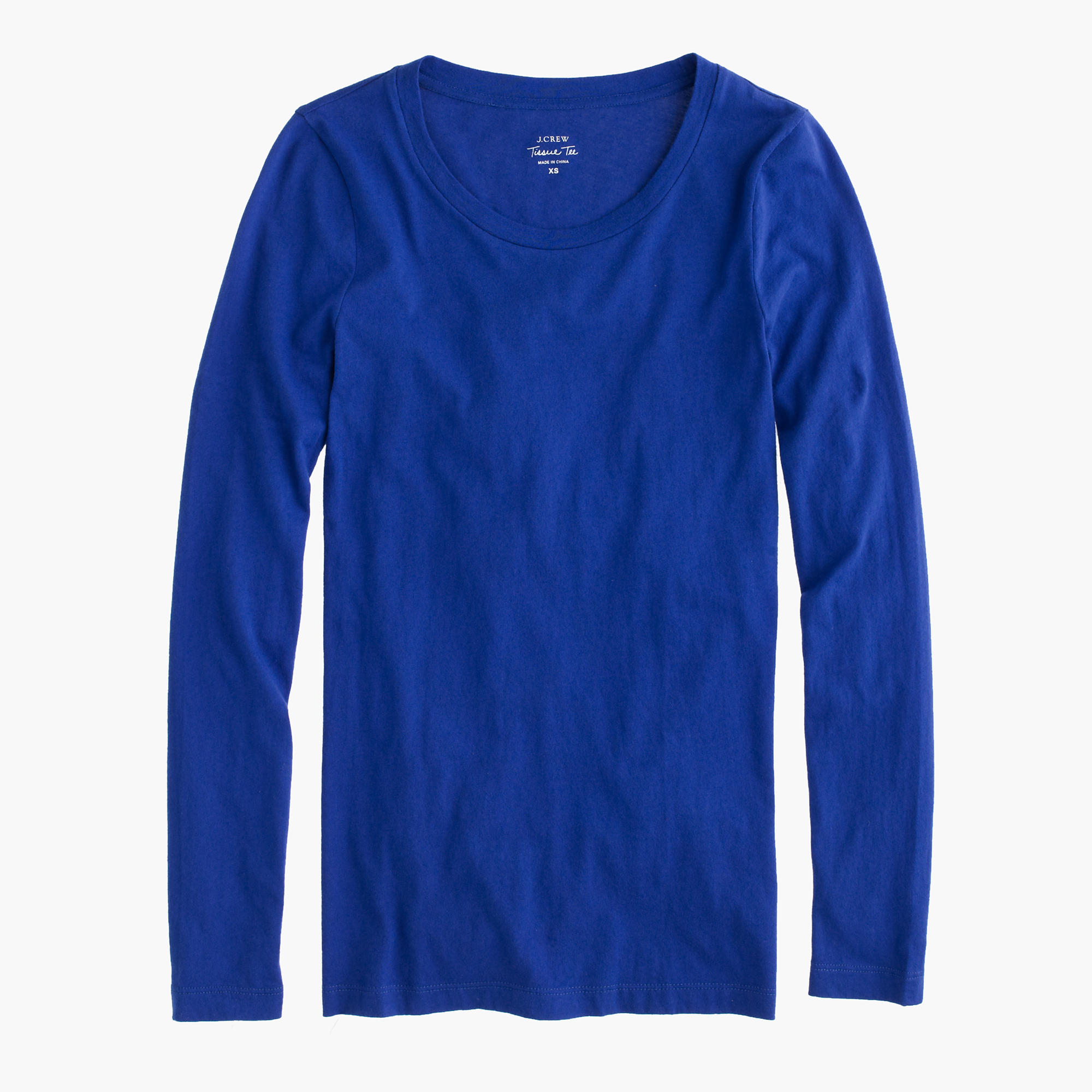 J.Crew Tissue Long-sleeve T-shirt in Blue - Lyst