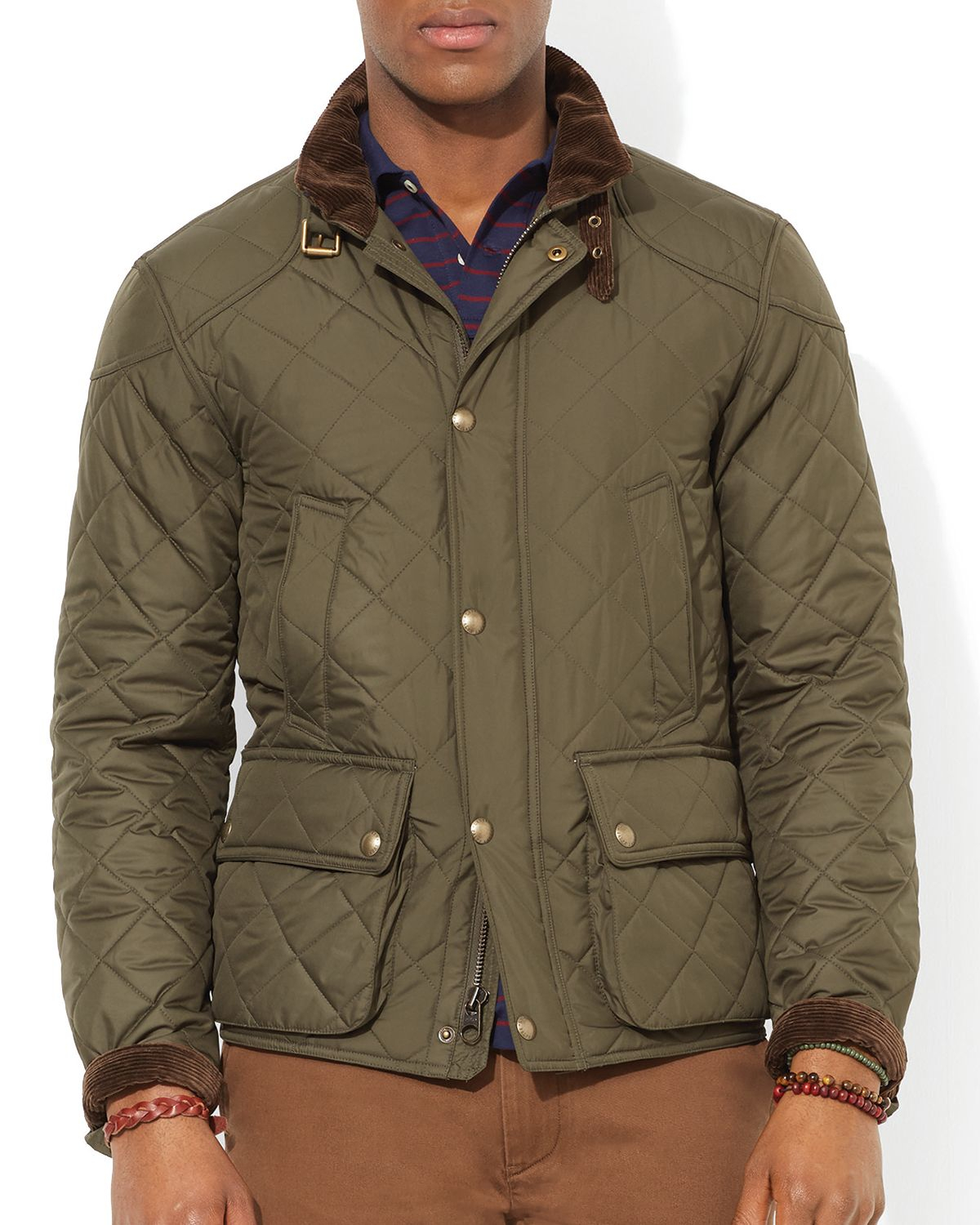Ralph Lauren Polo Cadwell Quilted Bomber Jacket in Green for Men - Lyst