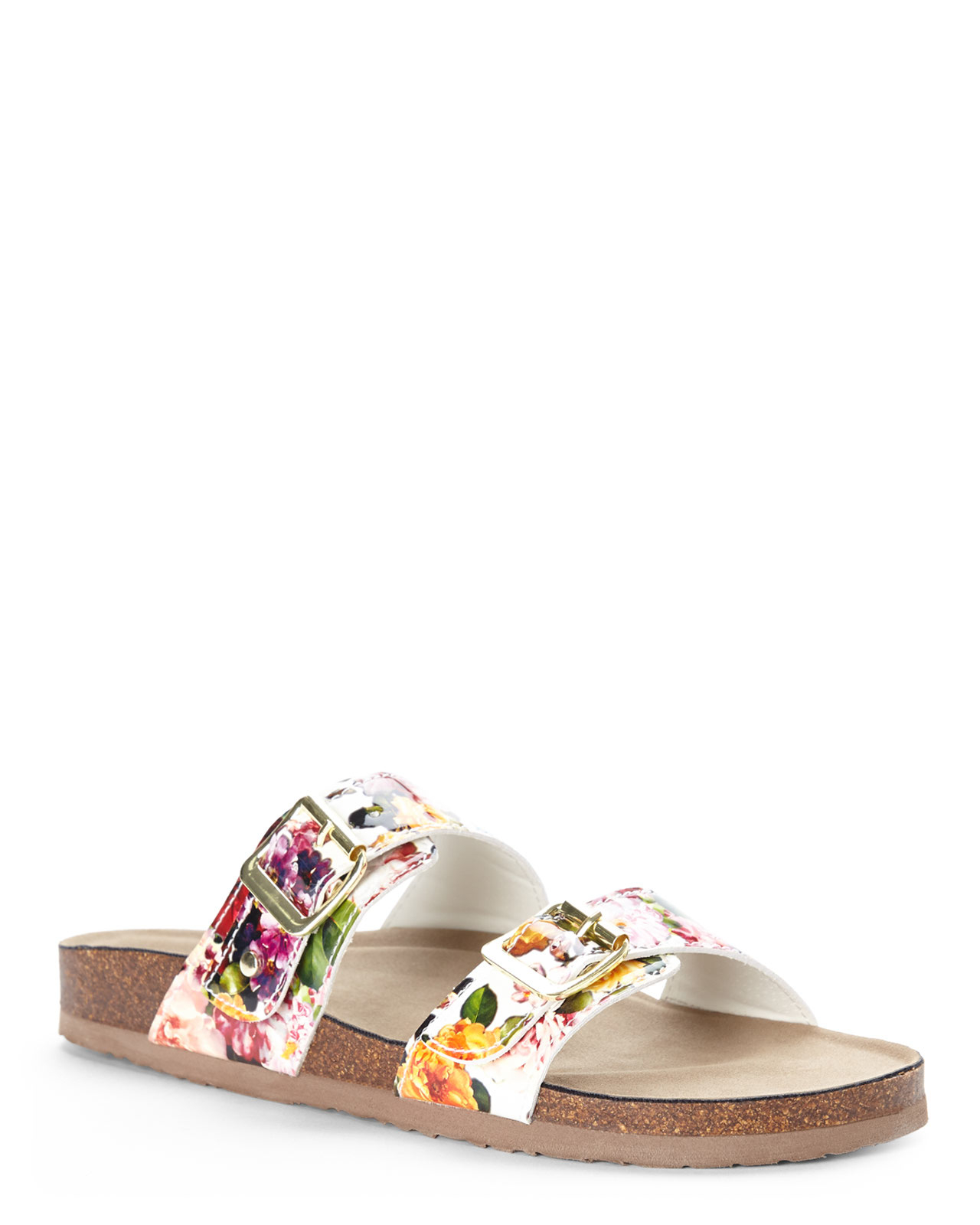 Madden Girl White Floral Brando Sandals in Floral (White Floral) | Lyst
