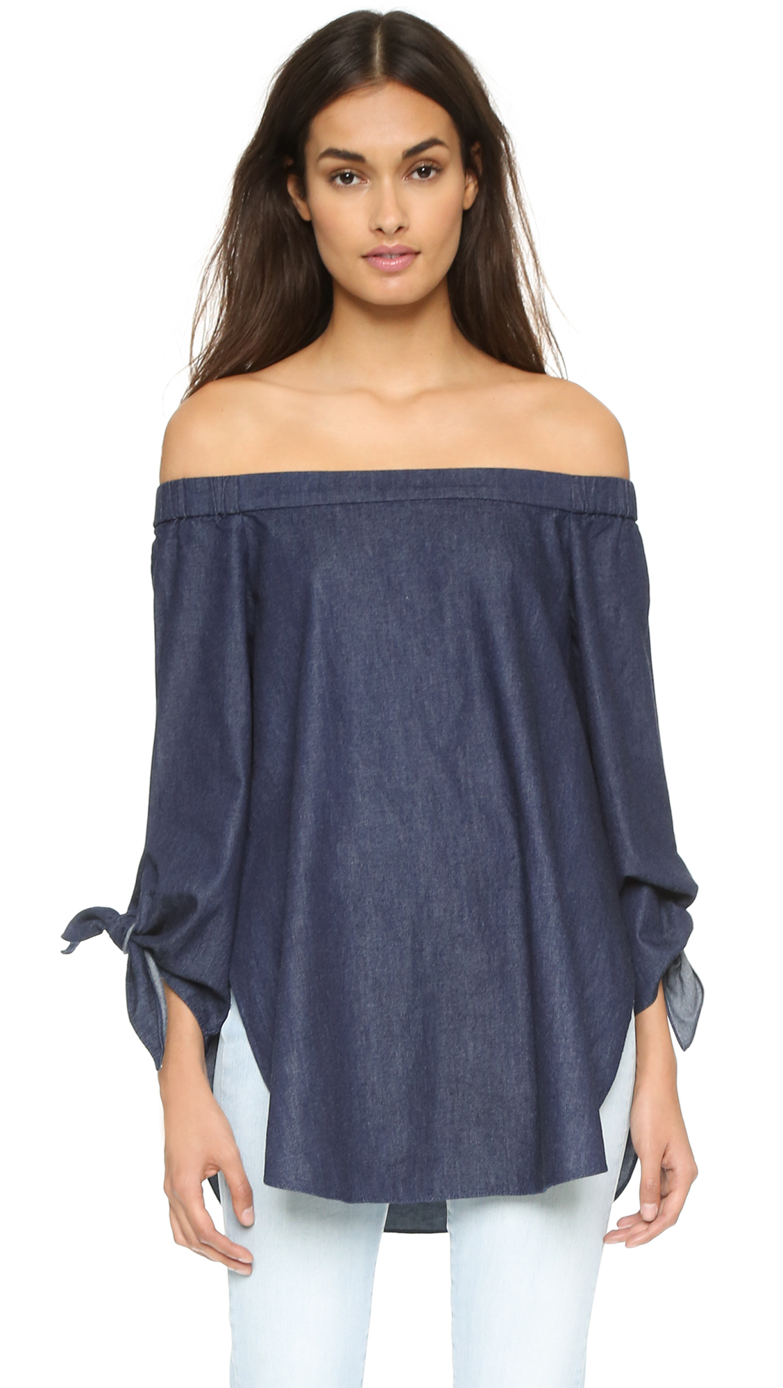 soft denim tunic
