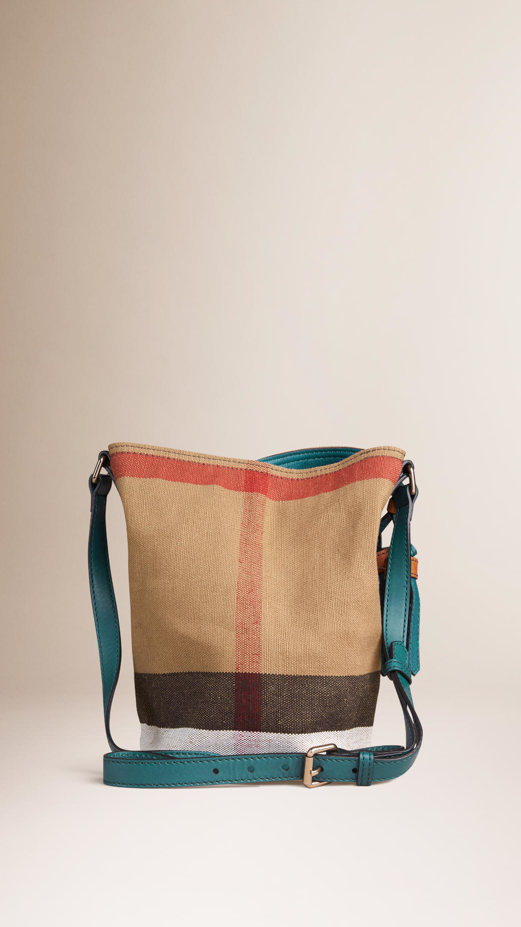 burberry small canvas check crossbody bag