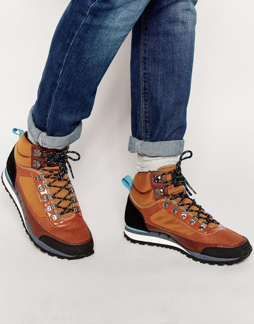 mens tan walking boots
