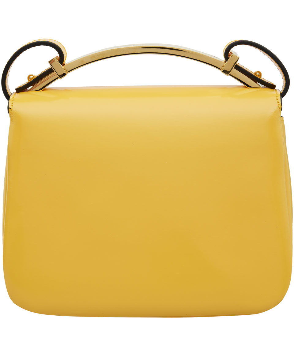 Lyst - Marni Small Yellow Cross-body Leather Bag in Yellow