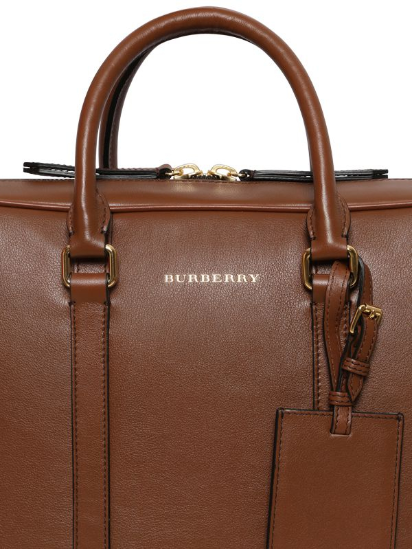 Burberry Leather Briefcase - Canvas Briefcase Burberry Bag