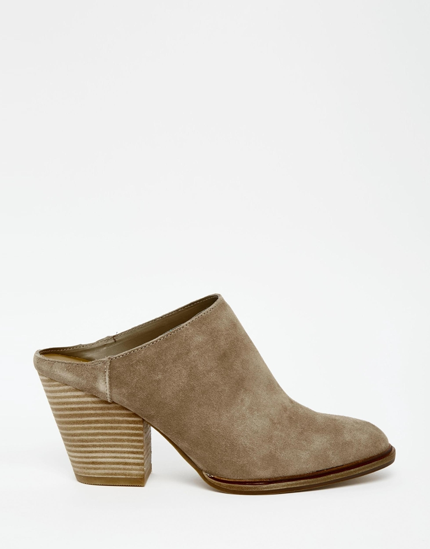 suede mule booties
