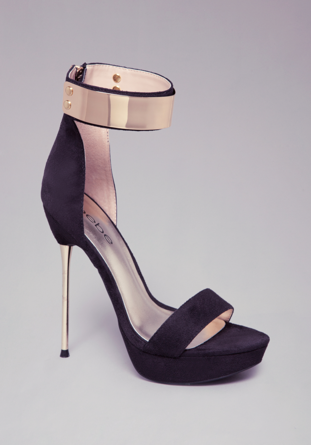 Bebe Julianna Pin Heel Sandals in Gold (Metallic) Lyst