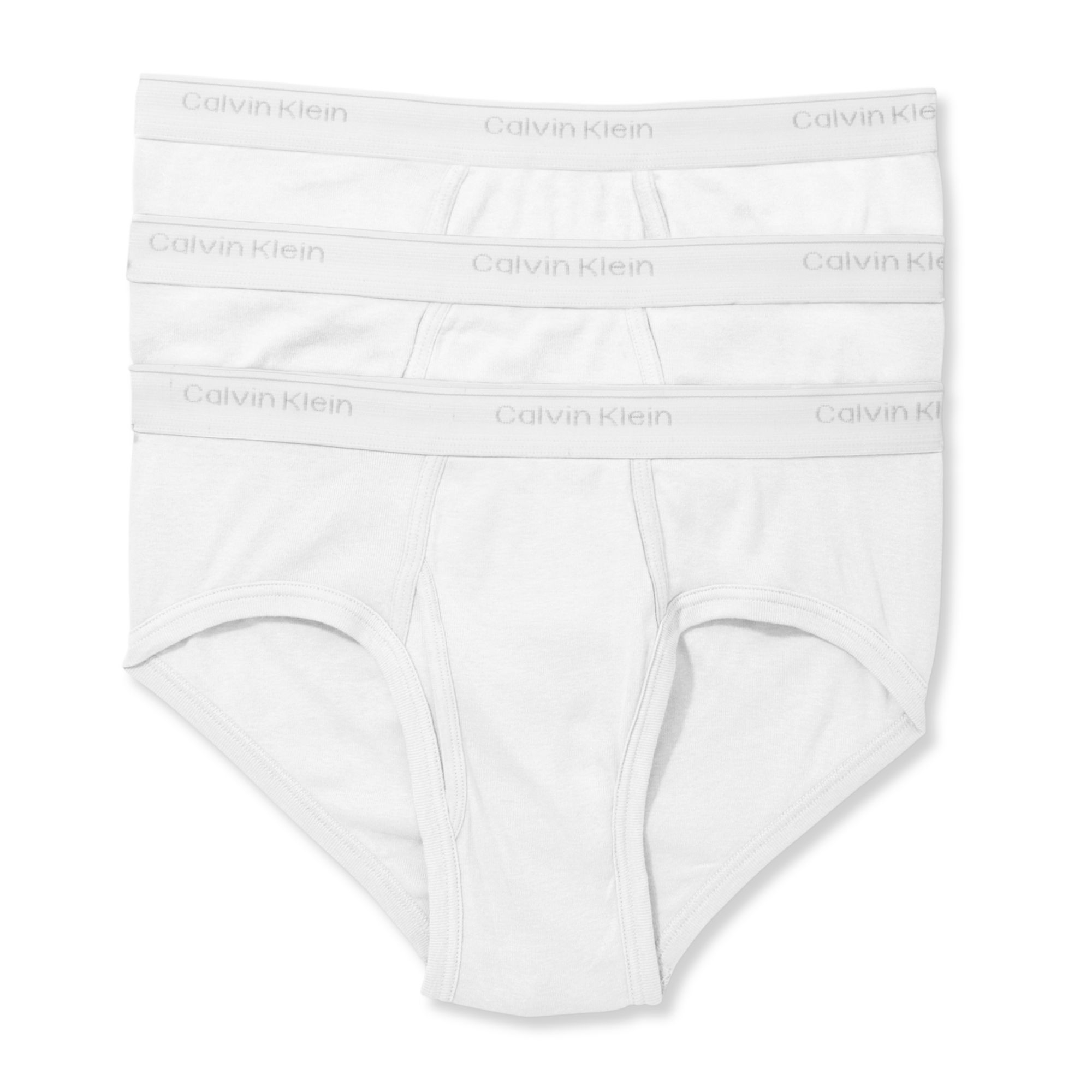 Calvin Klein Low Rise Briefs 3 Pack U1183 in White for Men