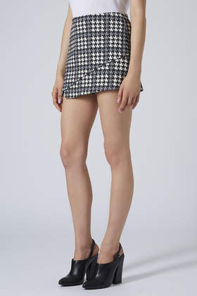 dogtooth skirt topshop