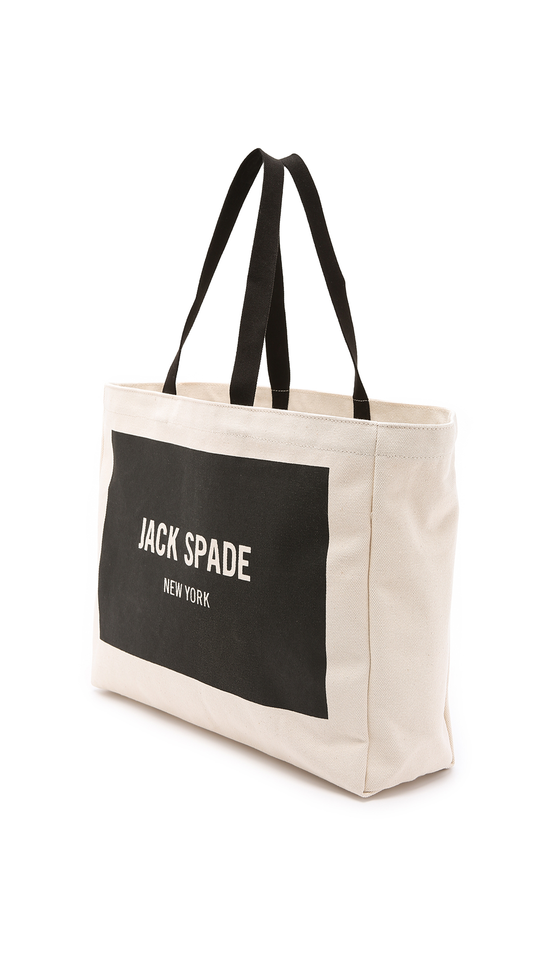 Jack Spade Logo Canvas Tote in Beige for Men (Natural)