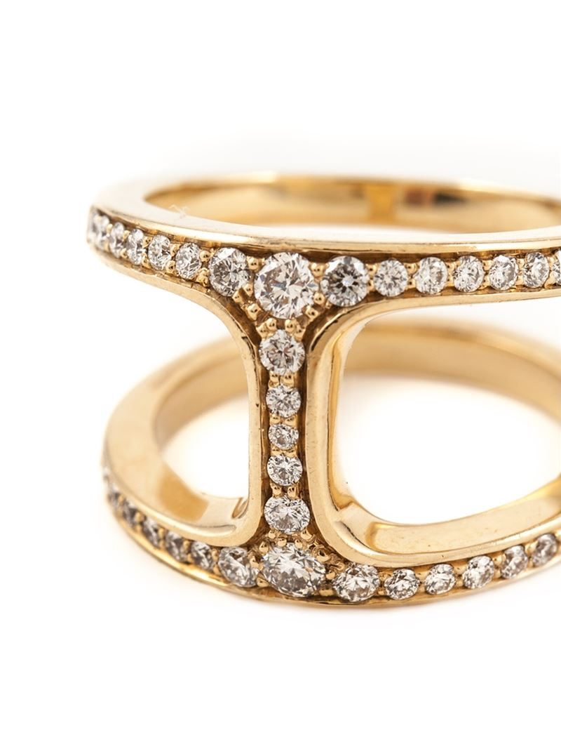 Hoorsenbuhs 'dame Phantom' Diamond Ring in Metallic | Lyst