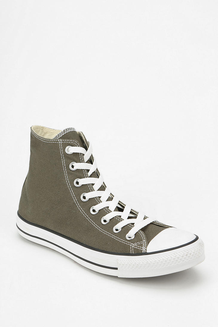 army green high top converse