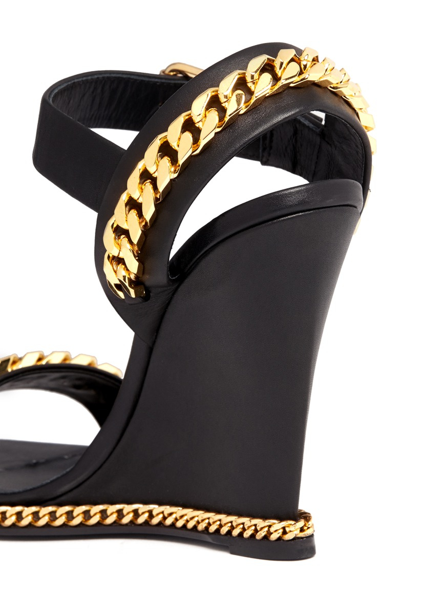 giuseppe zanotti chain sandals