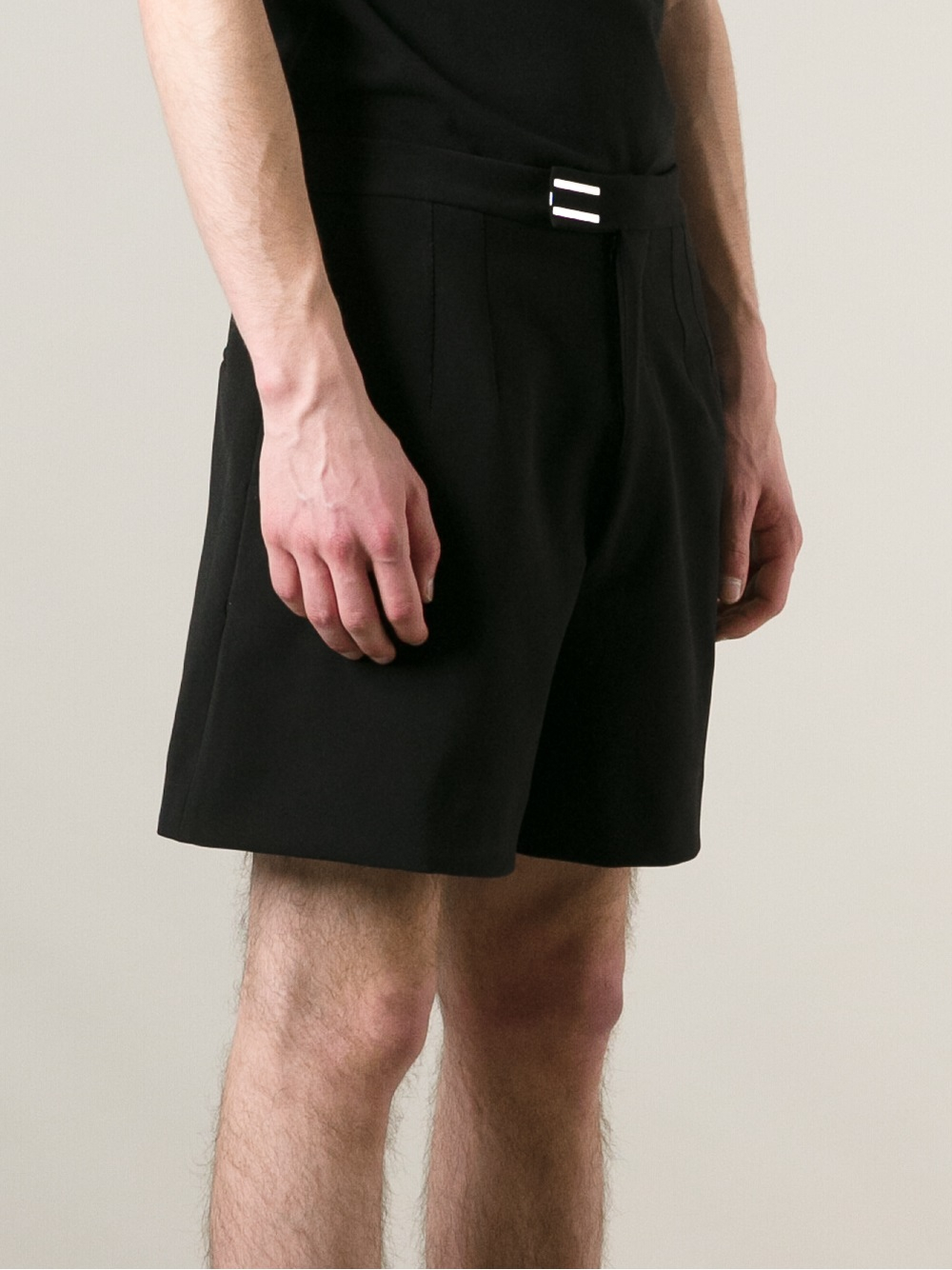 Raf simons High Waisted Shorts in Black for Men | Lyst