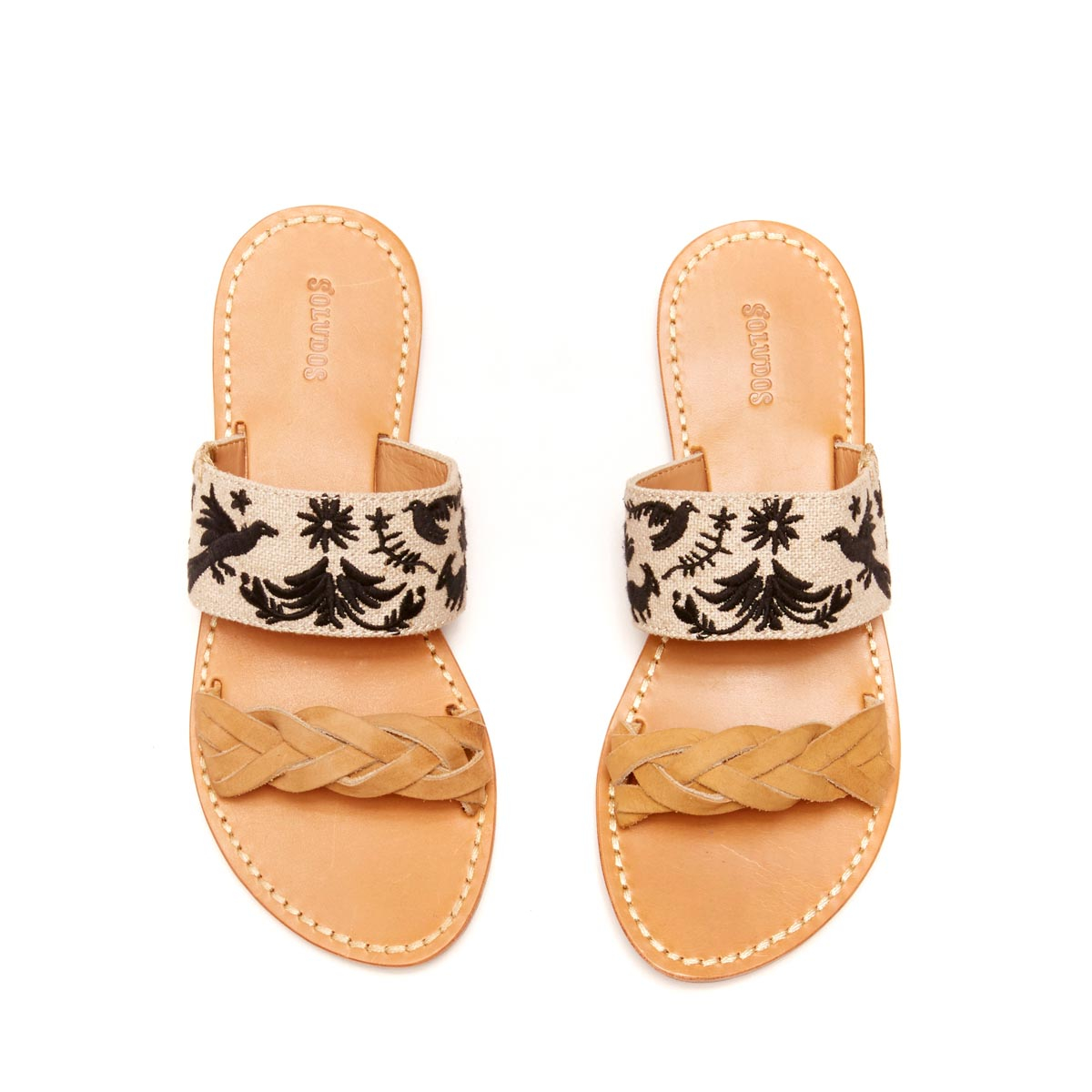 braided sandal soludos otomi braided slide sandal in lyst braided sandal soludos otomi braided slide sandal in lyst