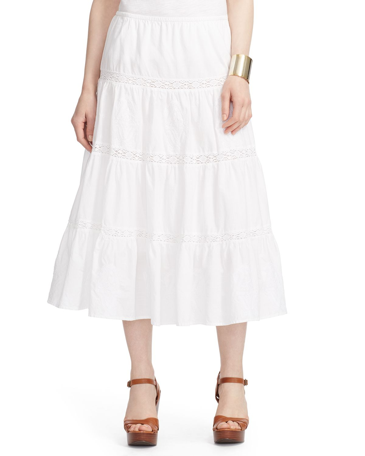 white cotton midi
