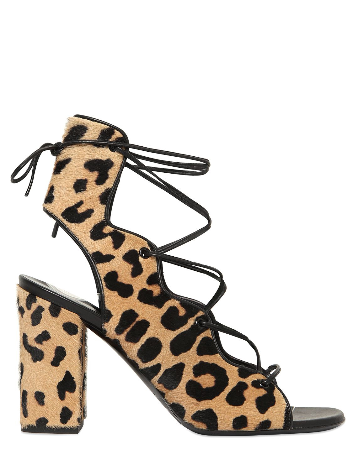 leopard lace up sandals laurent leopard calf hair sandals in brown lyst leopard lace up sandals laurent leopard calf hair sandals in brown lyst