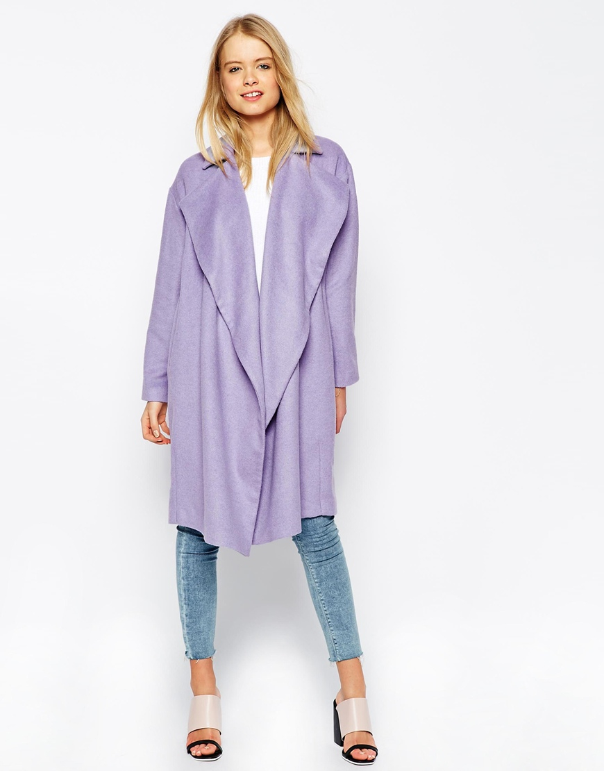 lilac duster coat