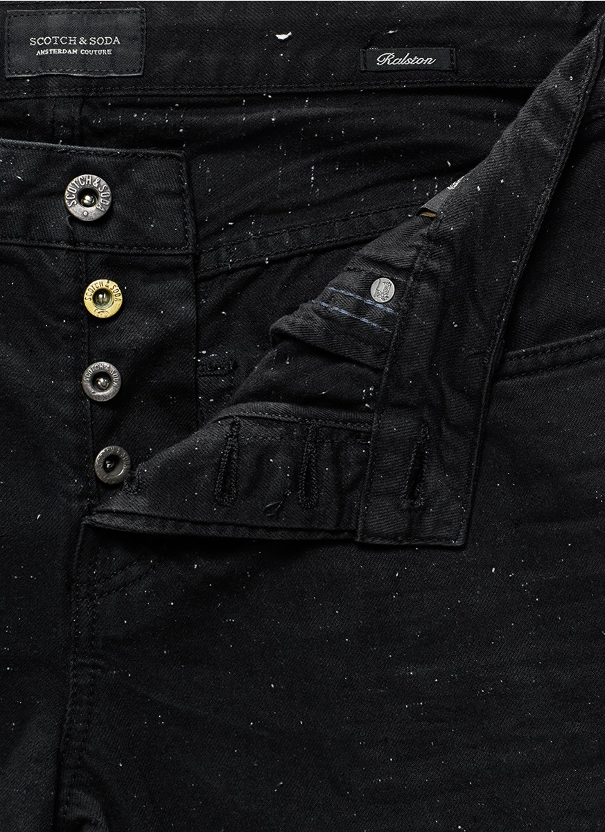 scotch and soda ralston black jeans