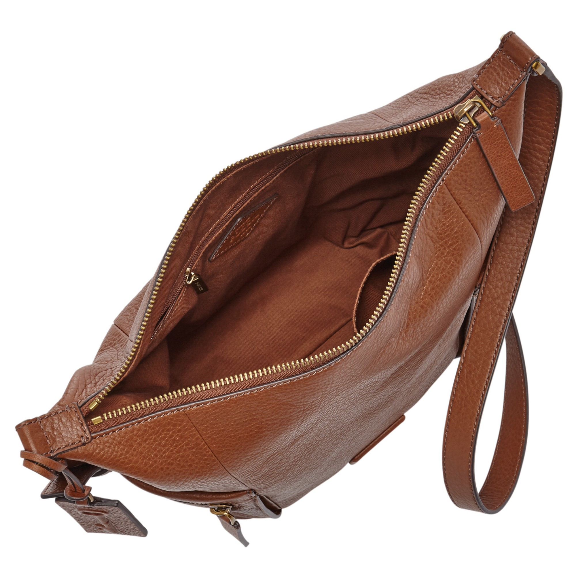 Fossil Emerson Small Leather Hobo Bag in Tan (Brown) - Lyst