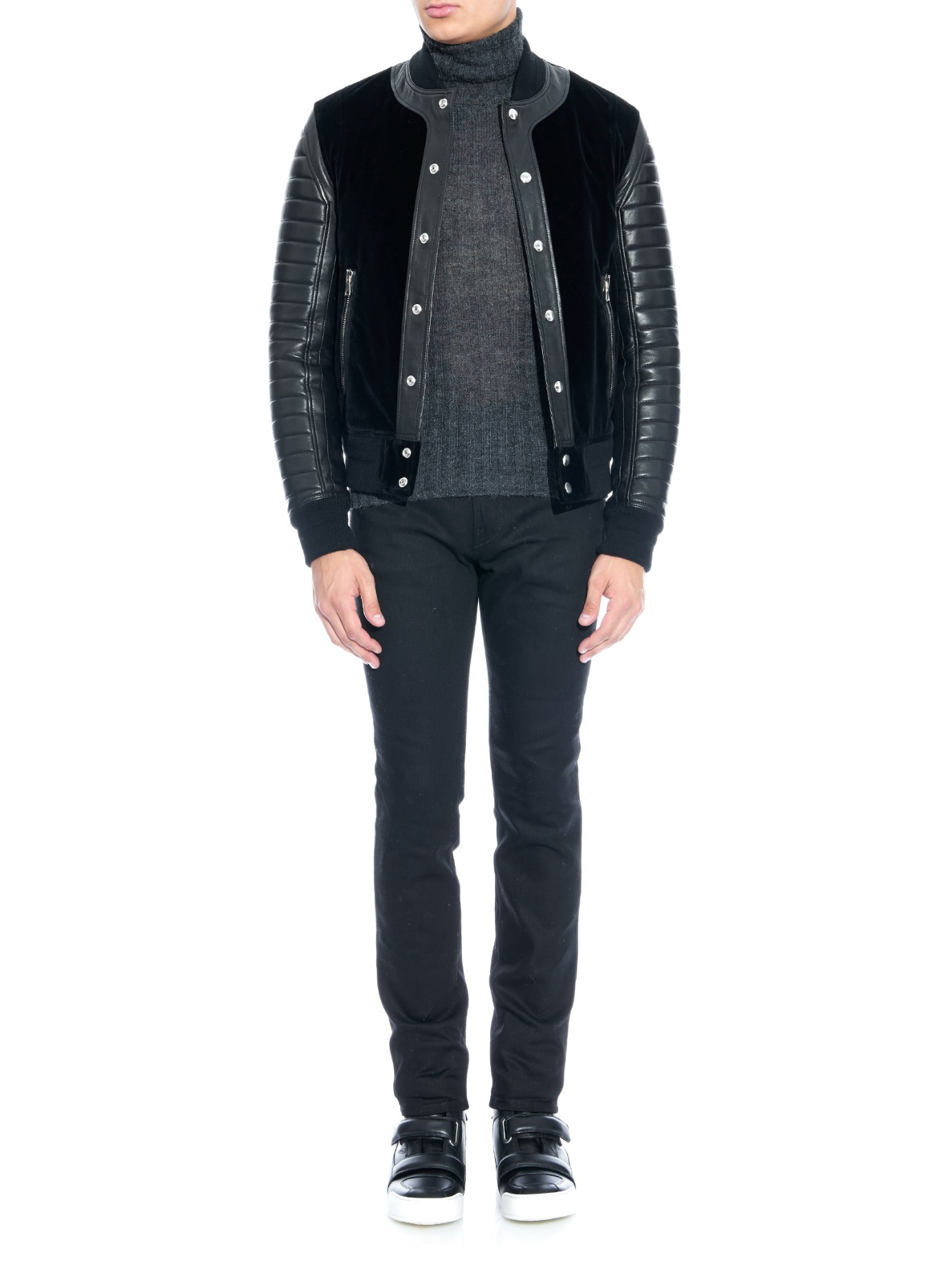 balmain varsity jacket