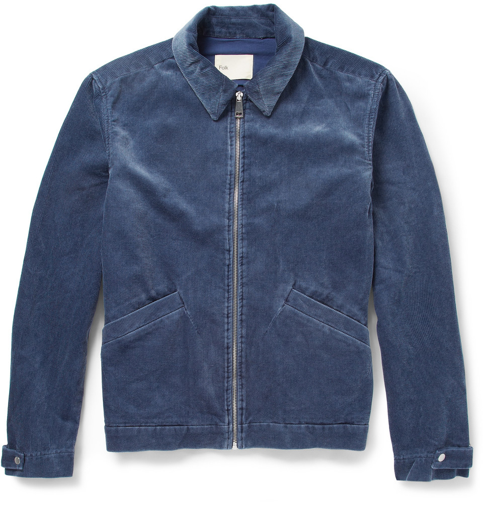 Folk Corduroy Jacket in Blue for Men | Lyst