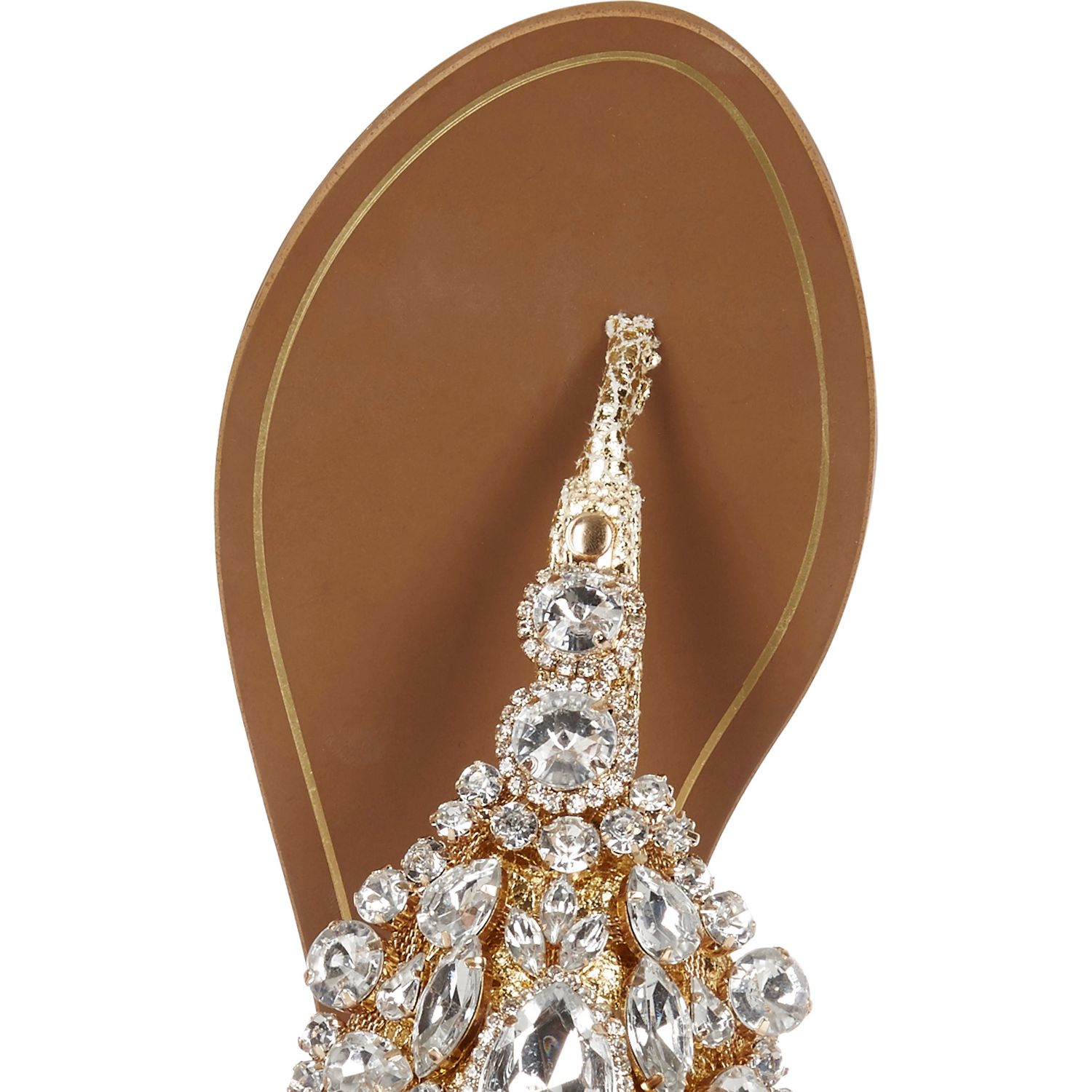 gold diamond sandals