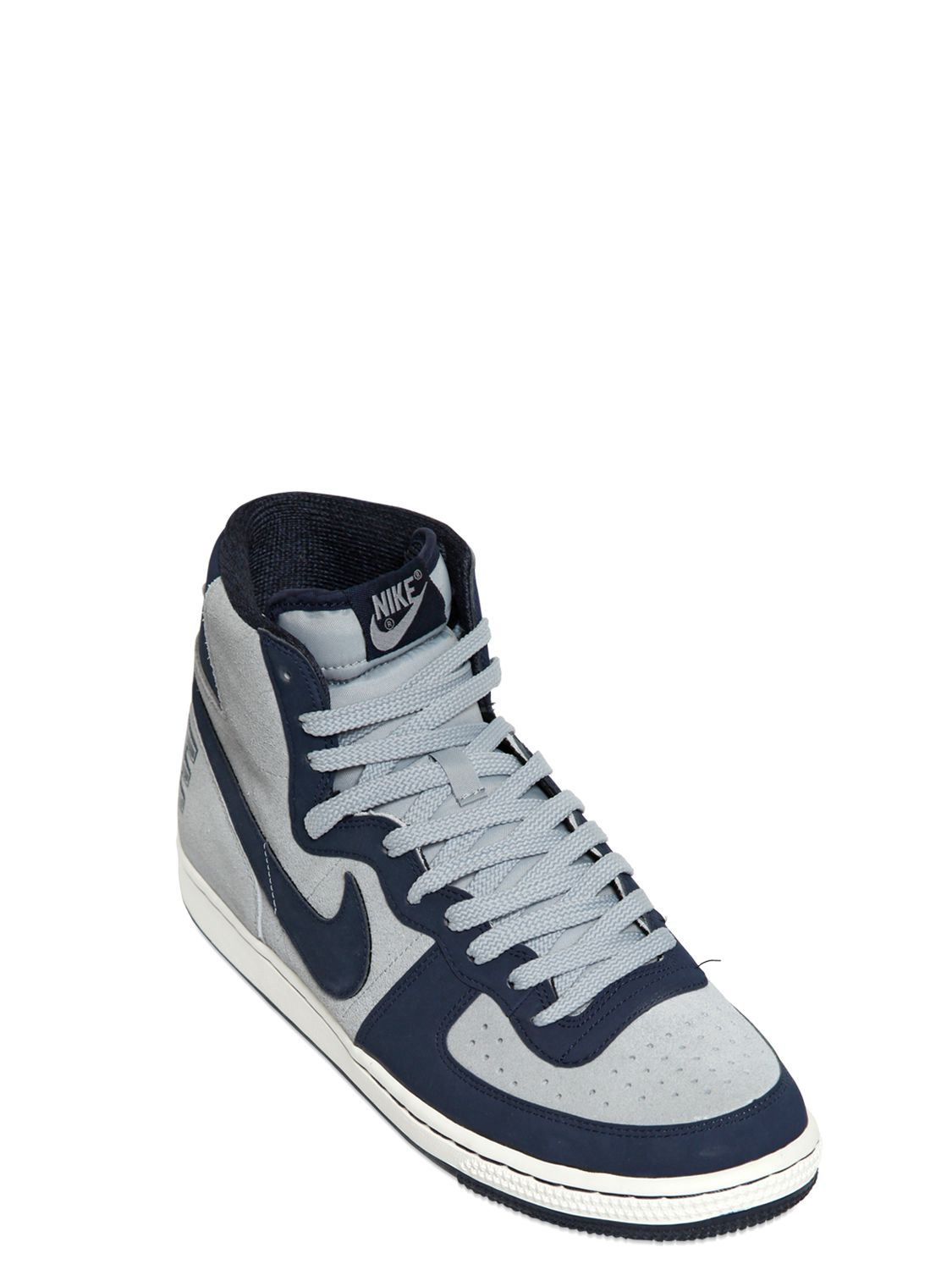 Nike Terminator Vintage High Top Sneakers in Grey/Navy (Blue) for Men | Lyst