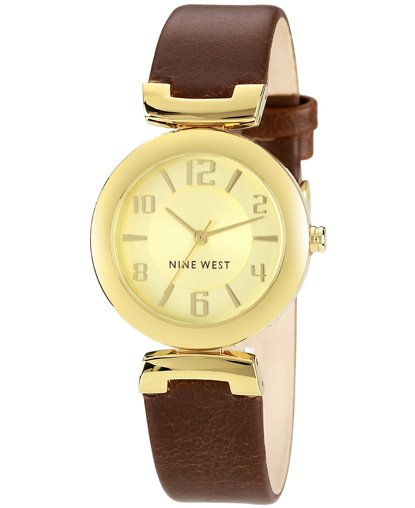 Lyst Nine West Women'S Brown Strap Watch 33Mm Nw1262Chbn in Brown