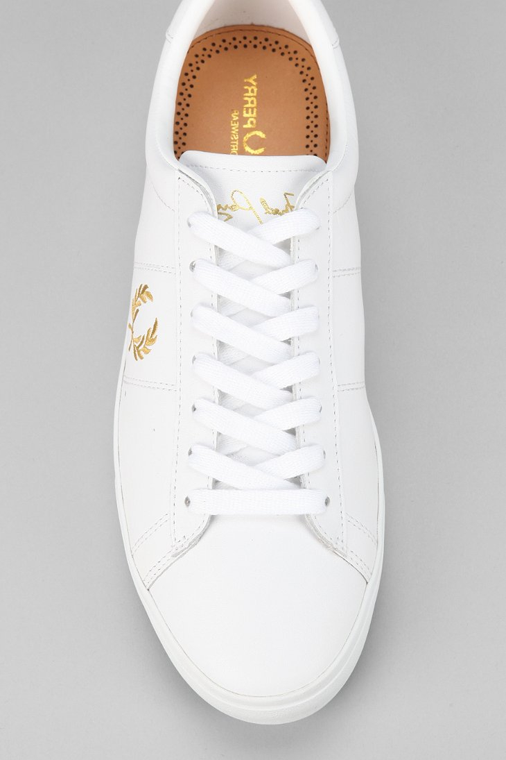 Fred Perry Leather Sneaker in White for Men - Lyst