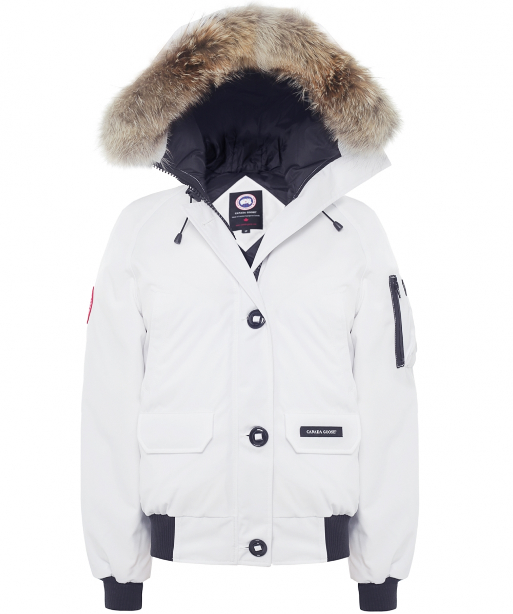 Canada goose Chilliwack Bomber Jacket in White (WHTE) | Lyst