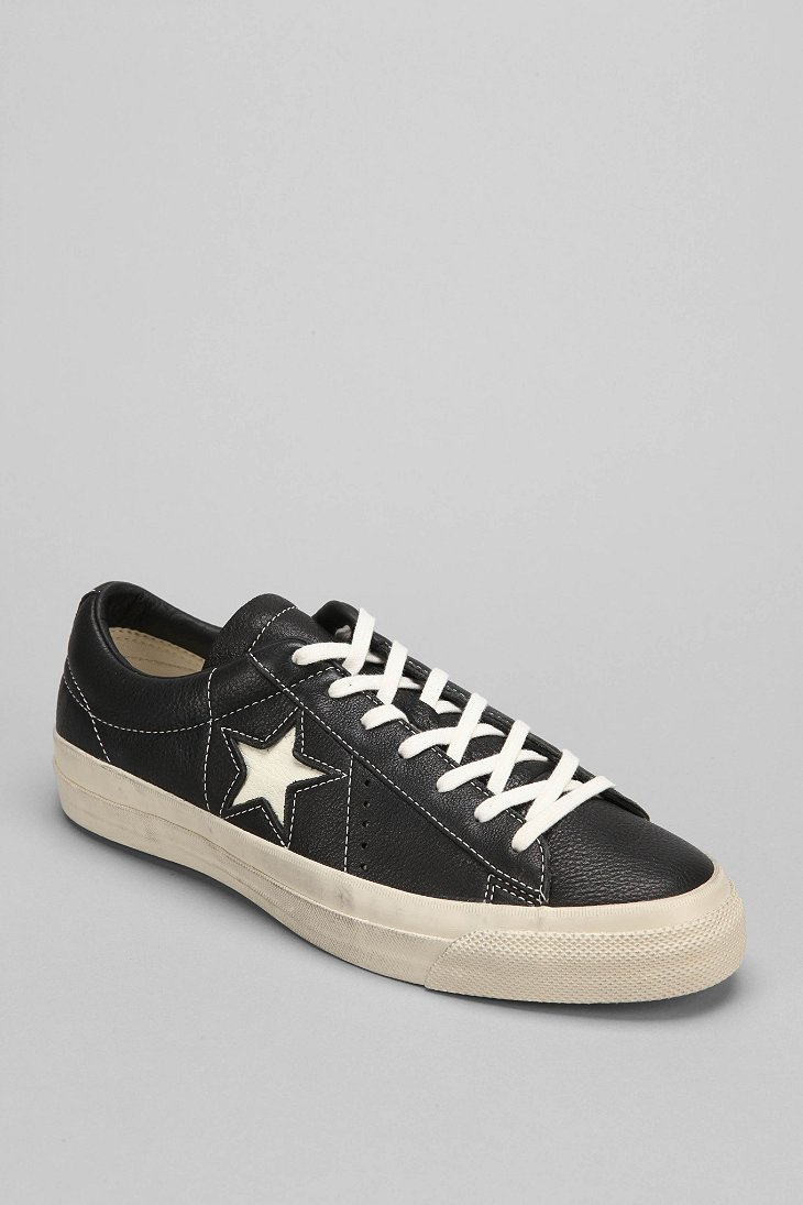 converse john varvatos black leather