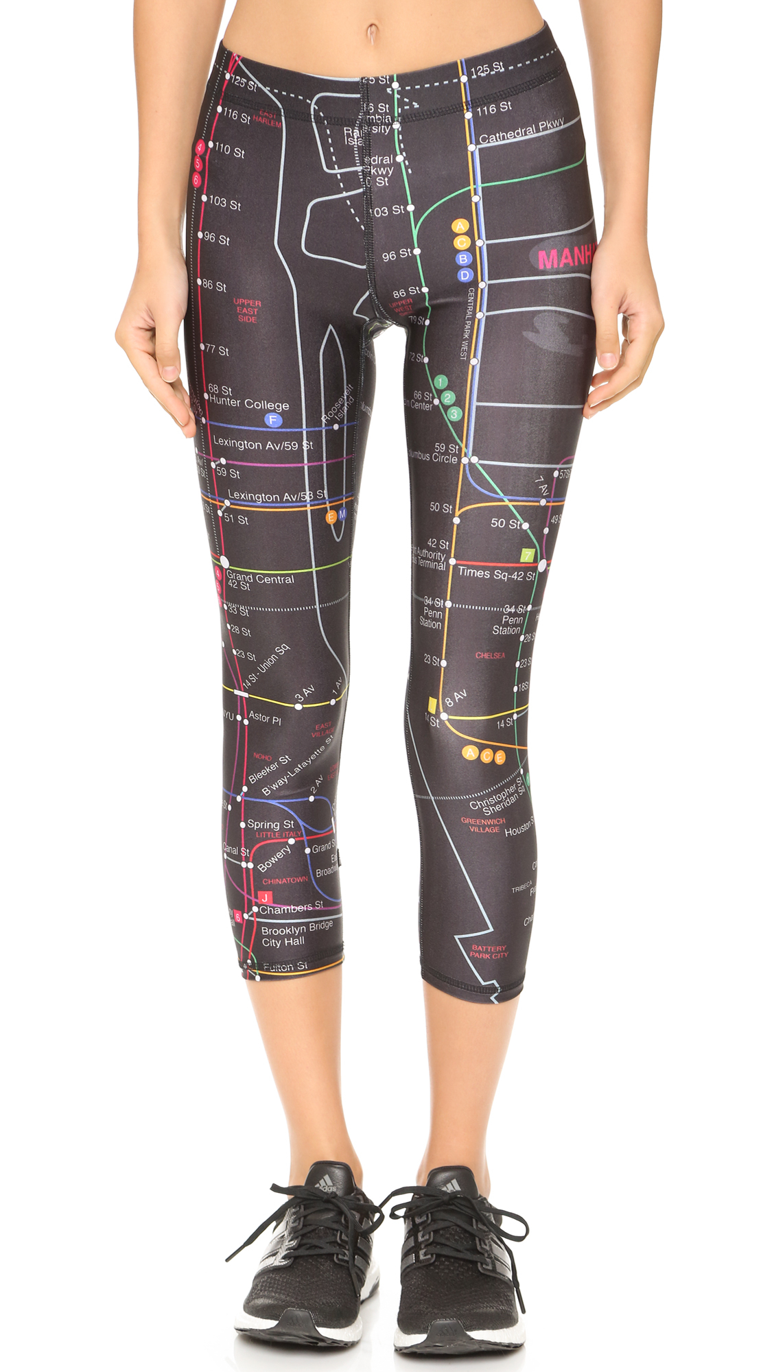 Lyst Terez Subway Performance Capri Leggings Multi