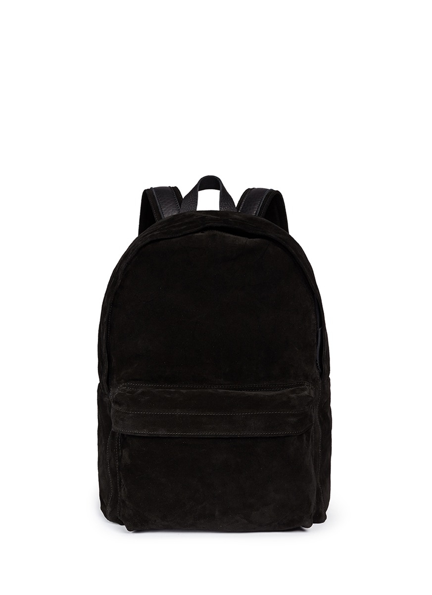 suede backpack mens