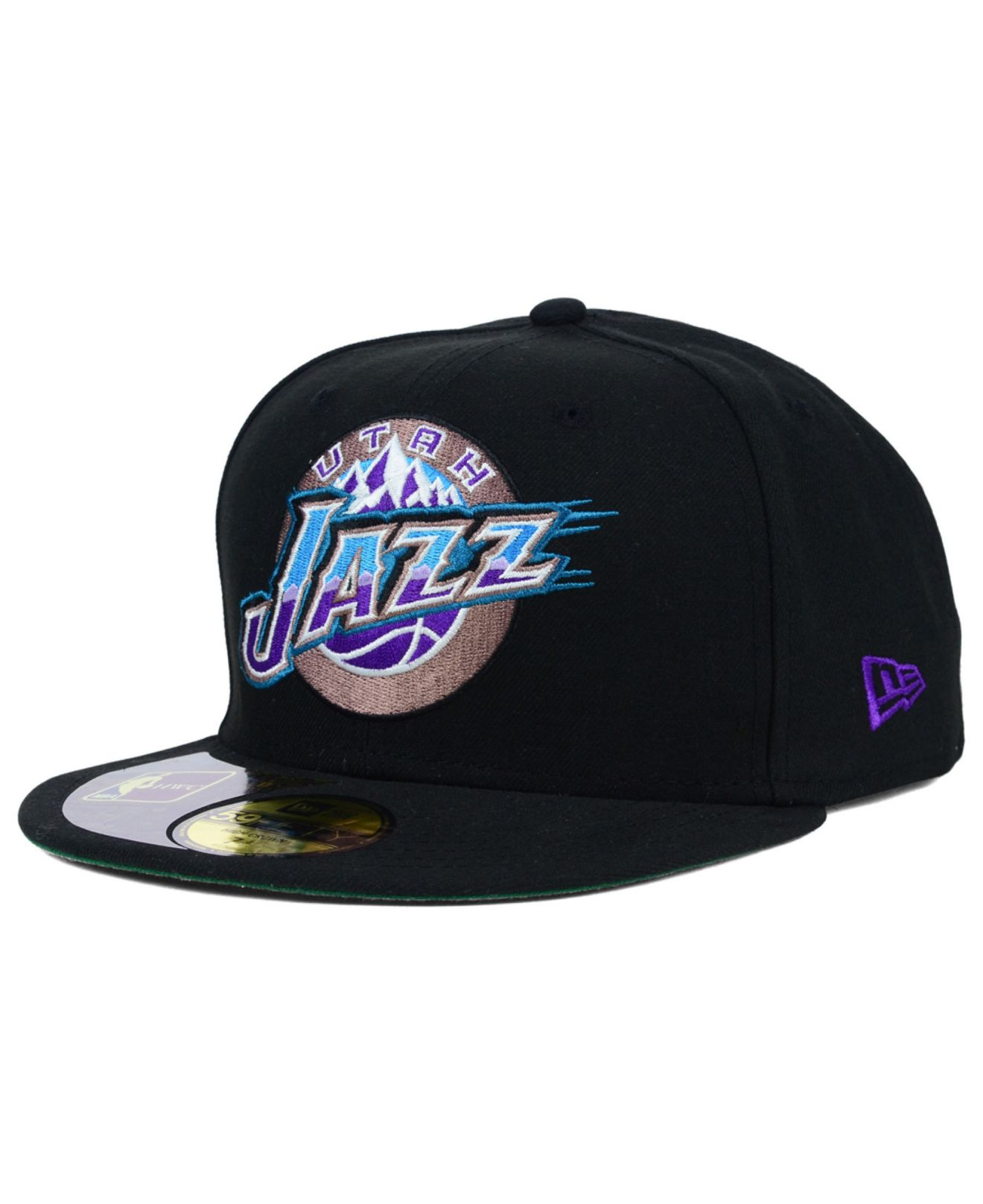 KTZ Utah Jazz Retro 59Fifty Cap in Black for Men Lyst