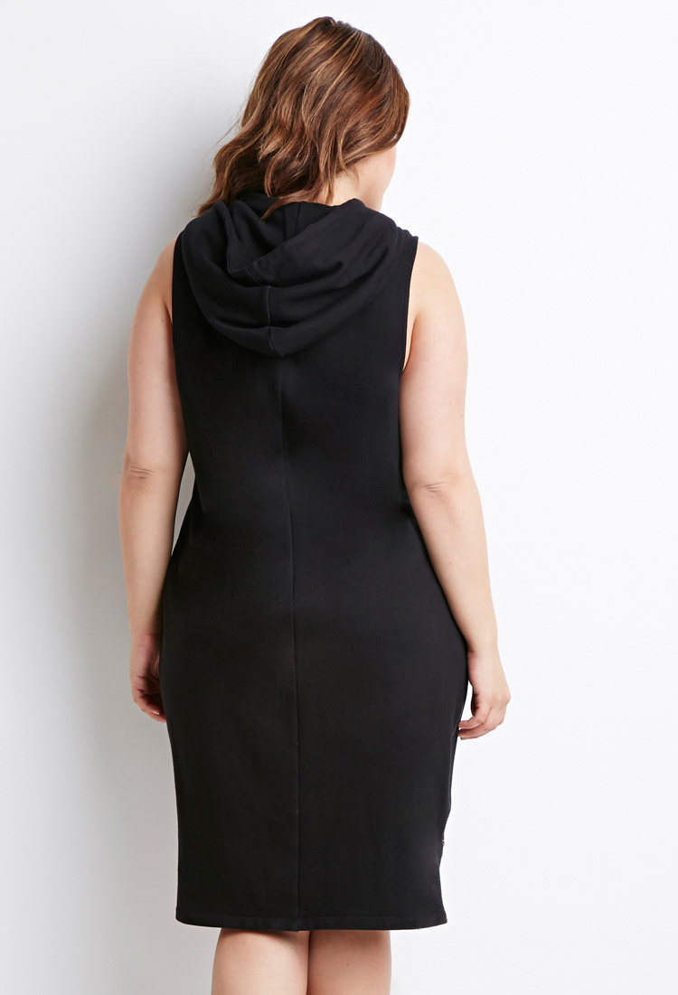 Hooded Dress in Black