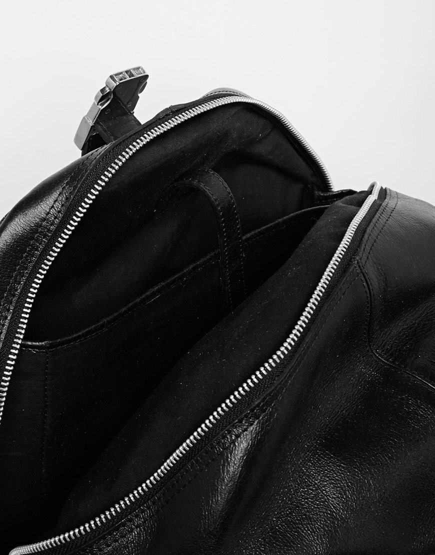 Supreme Backpack Black Leather Literacy Basics