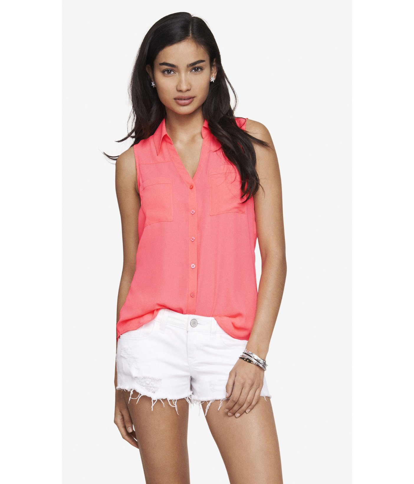 Express portofino shirt sleeveless Clearance