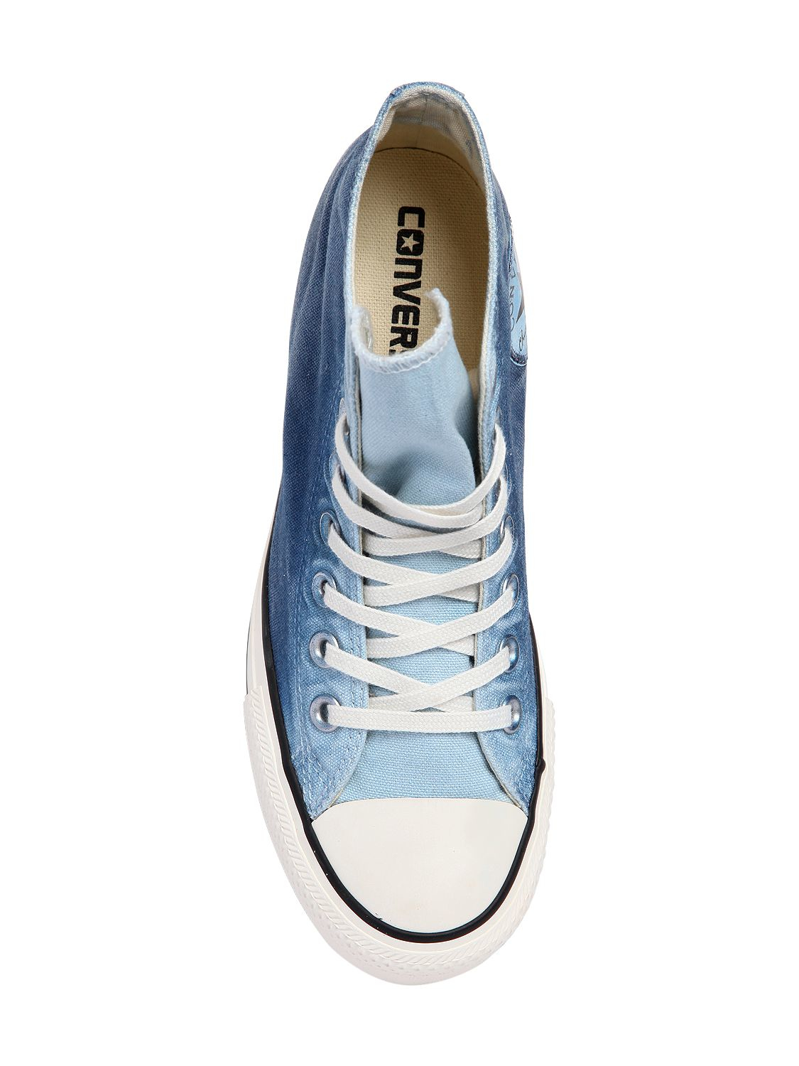 denim wedge trainers